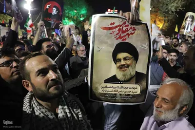 شادی مردم تبریز پس از حمله ایران به اسرائیل‎