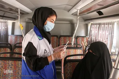 واکسیناسیون نمازگزاران در پایان آیین نماز جمعه اهواز