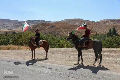 سوارکاران خراسان شمالی در راه مشهد