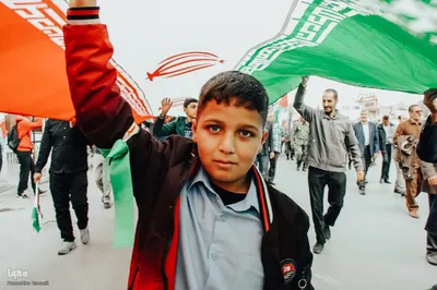 حضور اراکی‌ها در راهپیمایی 13 آبان