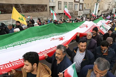 راهپیمایی ۲۲ بهمن در قزوین