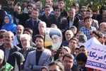 خروش دانش‌آموزان و مردم ملایر علیه سیاست‌های آمریکا و رژیم صهیونیستی در 13 آبان