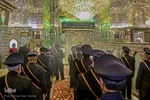 آیین تعویض پرچم گنبد آستان حضرت شاهچراغ (ع)‎‎