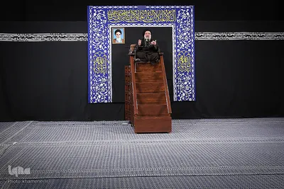 آخرین شب عزاداری حضرت اباعبدالله الحسین(ع) در حسینیه امام خمینی(ره) با حضور رهبر معظم انقلاب اسلامی