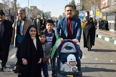 مراسم راهپیمایی یوم الله ۲۲ بهمن در قم