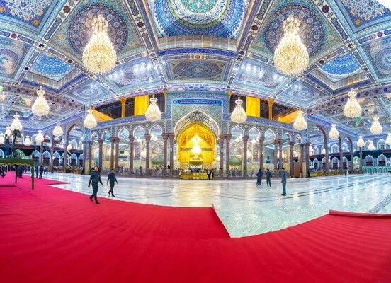 Muharrem ayı için Hz. Hüseyin (a.s) Türbesi siyaha büründü | Fotoğraf