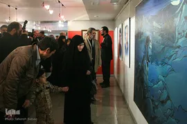 آئین افتتاحیه نمایشگاه«آیینه‌های بی‌زنگار»
