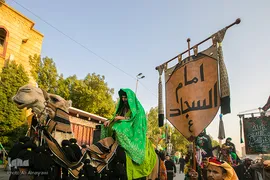 ورود نمادین کاروان امام حسین(ع) به شهر کربلا
