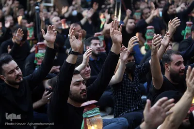 مراسم عزاداری روز هفتم محرم در قطعه 40 (سرداران بی پلاک) بهشت زهرای تهران