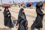زائران و موکب‌داران در پایانه مرزی چذابه