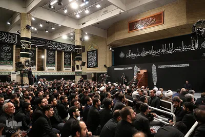 دومین شب عزاداری حضرت اباعبدالله الحسین (ع) در حسینیه امام‌خمینی(ره)