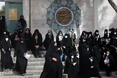 مراسم تشییع پیکر آیت الله سید عبدالله فاطمی‌نیا(ره) در مسجد دانشگاه تهران