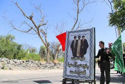 آیین خیمه‌سوزان ظهر عاشورا در شیراز