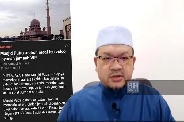 Imam Besar Masjid Putra mohon maaf