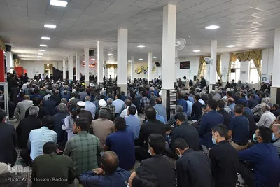 تشییع پیکر خانواده مجری تلویزیون در بیرجند