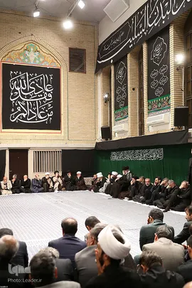 مراسم عزاداری شب تاسوعای حسینی در حسینه امام‌خمینی(ره)