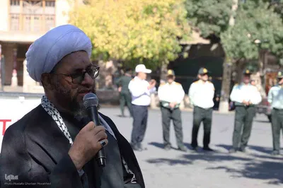راهپیمایی بشارت نصر در شهرستان اهر
