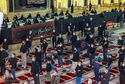 مراسم عزاداری شب سوم محرم در مسجد جامع زنجان