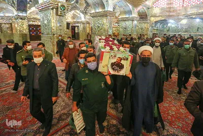 مراسم تشییع پیکر سردار شهید عبدالرسول استوار محمودآبادی در شیراز
