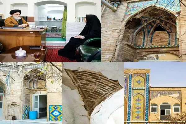 زخم بی‌مهری بر تَن قدیمی‌ترین مسجد اراک