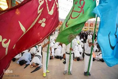 تشرف کاروان پیاده زیارتی حضرت شاهچراغ(ع) شهرستان فیروزآباد به حرم مطهر