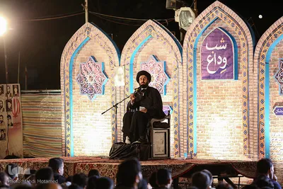 مراسم «شب وداع» با ماه مبارک رمضان در قزوین
