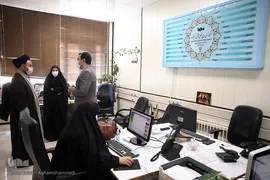 بازدید حجت‌الاسلام والمسلمین سیدمحمد آقامیری، رئیس کمیته عمران شورای اسلامی شهر تهران از ایکنا