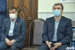حضور عباس فنی اصل معاون فرهنگی، اجتماعی 
 و آقای علی خالق خواه سرپرست جدید مدیریت حوزه ریاست و روابط عمومی دانشگاه محقق اردبیلی