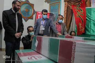 ورود پیکرهای مطهر ۹ تن از شهدای دوران دفاع مقدس به شیراز‎‎