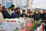 تشییع پیکر شهدای گمنام در همدان‎
