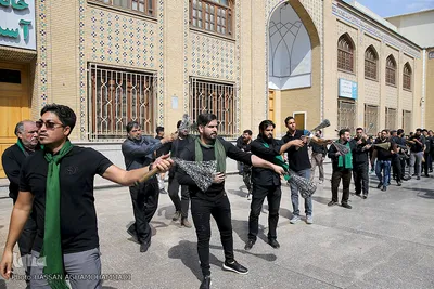 مراسم عزاداری عاشورای حسینی در حرم مطهر حضرت عبدالعظیم حسنی (ع)