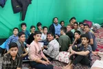 اعتکاف دانش آموزی در مسجد جامع یزد‎