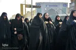 تشییع پیکر مصطفی رشیدپور شهید مدافع حرم بر دستان مردم اهواز 