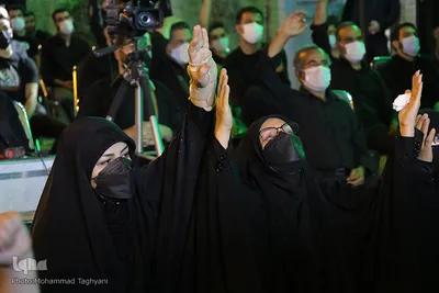 آیین وداع با پیکر شهید مدافع حرم «عین‌اله مصطفایی»کرج‎‎