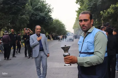 مراسم پیاده‌روی جاماندگان اربعین حسینی در ملایر ‎