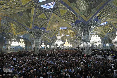 حضور و سخنرانی رهبر انقلاب در حرم مطهر رضوی
