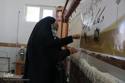 هنری بر دار قالی به سبک وقف