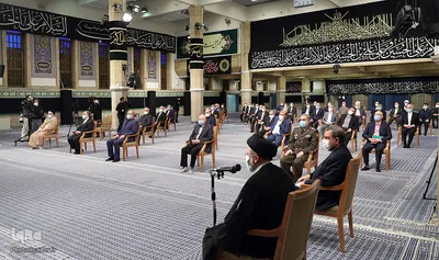 دیدار رئیس‌جمهور و اعضاء هیئت دولت با رهبر انقلاب اسلامی