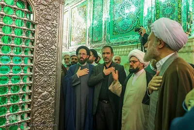 حضور ائمه جماعت در حرم حضرت شاهچراغ علیه‌السلام
