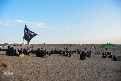 عزاداری تاسوعای حسینی در کویر «خوریان» سمنان