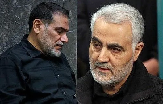 حضور شمخانی در منزل سردار سلیمانی