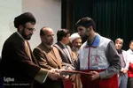 آئین تجلیل از روحانیون و اعضای کانون‌های طلاب امدادرسان در اراک
