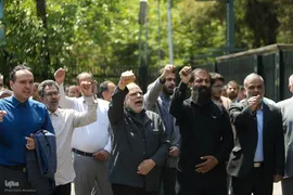 تجمع دانشگاهیان دانشگاه تهران در حمایت از خیزش دانشجویان دانشگاه‌های آمریکا