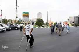 کاروان زائران پیاده امام رضا(ع)