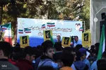اجتماع دانش‌آموزان تبریزی در حمایت و اعلام همبستگی با دانش‌آموزان فلسطینی