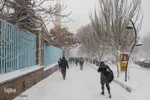 بارش سنگین برف در تبریز‎