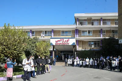 وداع با پیکر شهید مدافع سلامت، دکتر محمد زارع جوشقانی