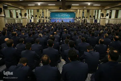 دیدار فرماندهان نیروی هوایی و پدافند هوایی ارتش با رهبر انقلاب
