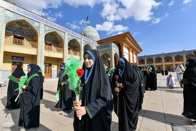آئین غبارروبی ضریح مطهر حضرت شاهچراغ (ع)