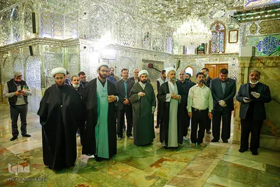 لحظه تحويل سال نو در حرم مطهر حضرت شاهچراغ